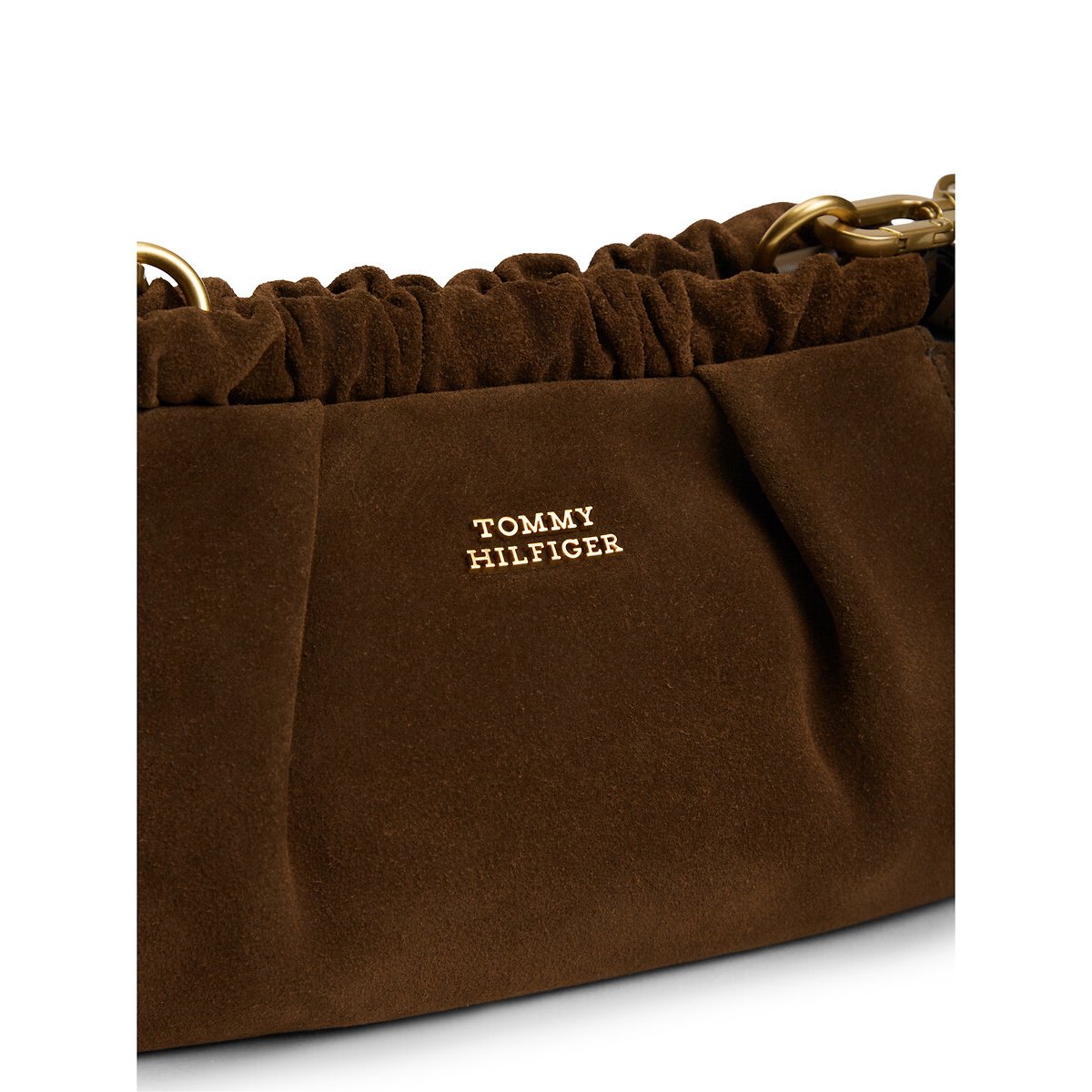 Suede Crossbody Bag brown, TOMMY HILFIGER