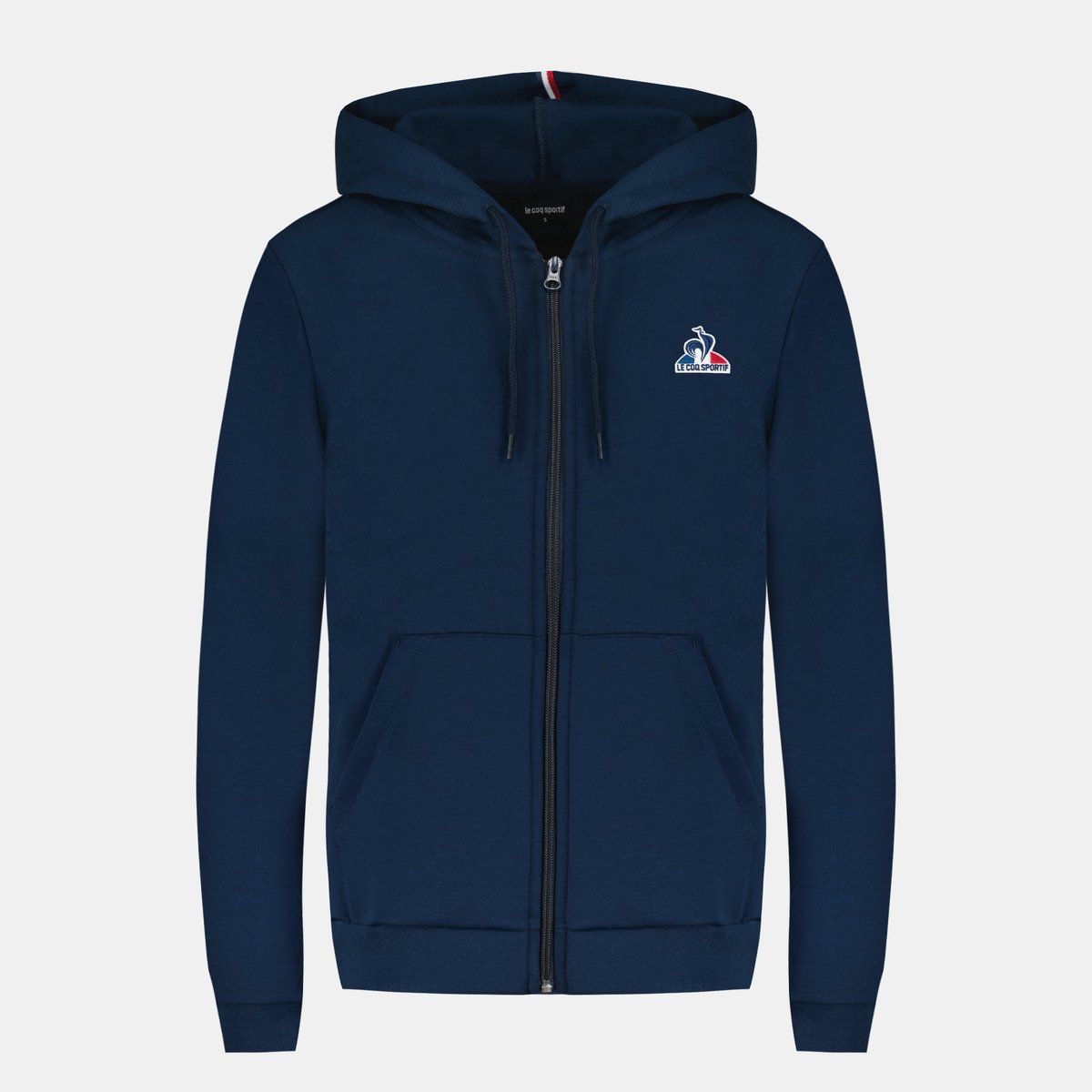 Veste zippée à capuche Essentiel en double face Essentiels victory blue, LE COQ SPORTIF