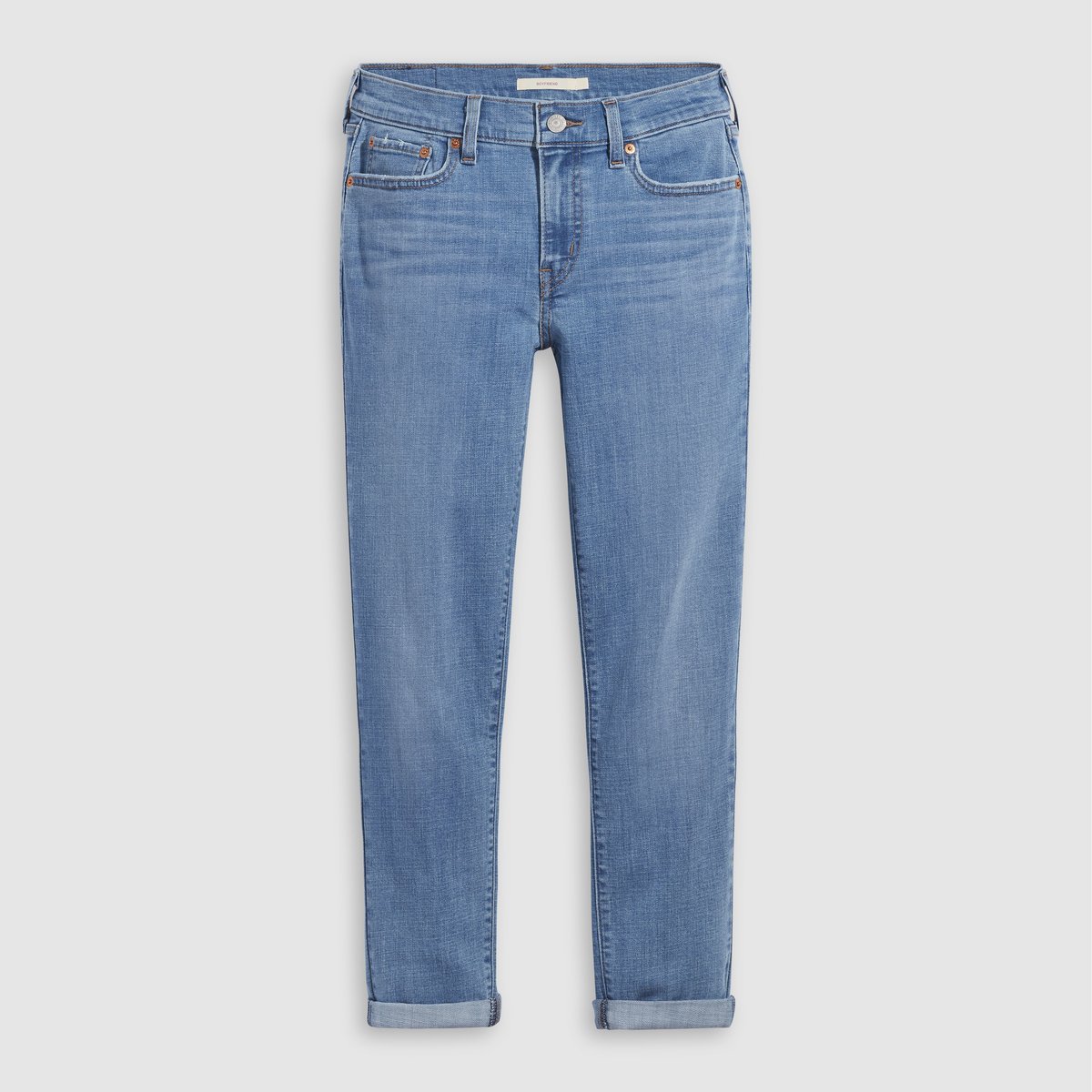 Jean Mid Rise Boyfriend bleu - lapis topic, LEVI'S
