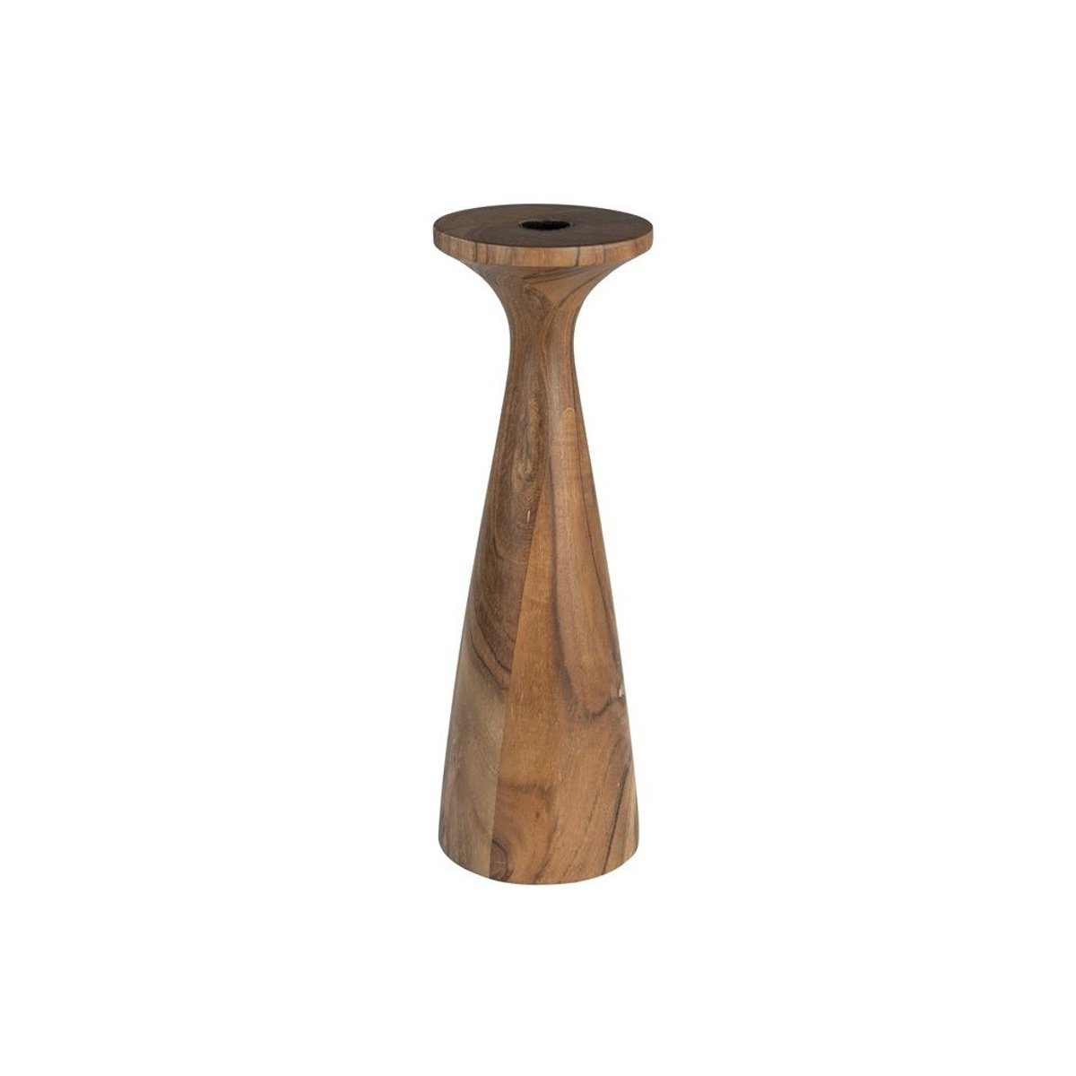 Bougeoir & Chandelle en bois, FLAMES bois, ZUIVER