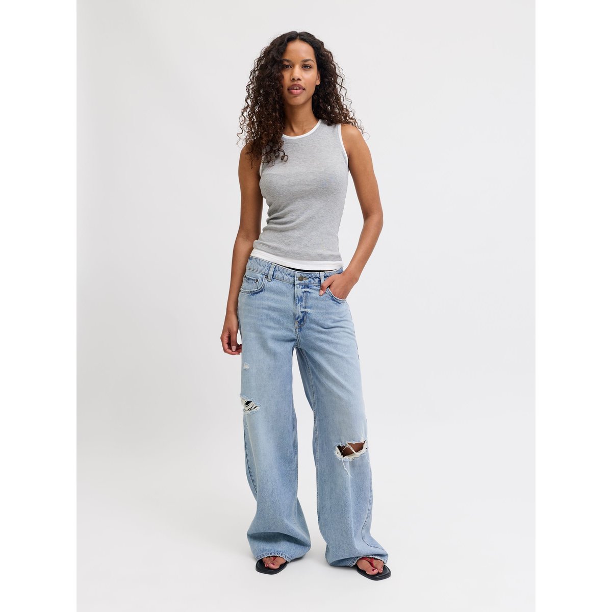 Jean À Coupe Large blue denim, JJXX