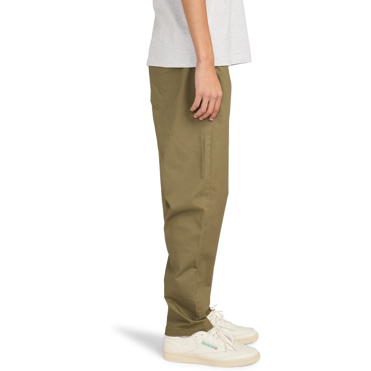 Chino REGULAR COMFORT TWILL vert kalamata, ELEMENT