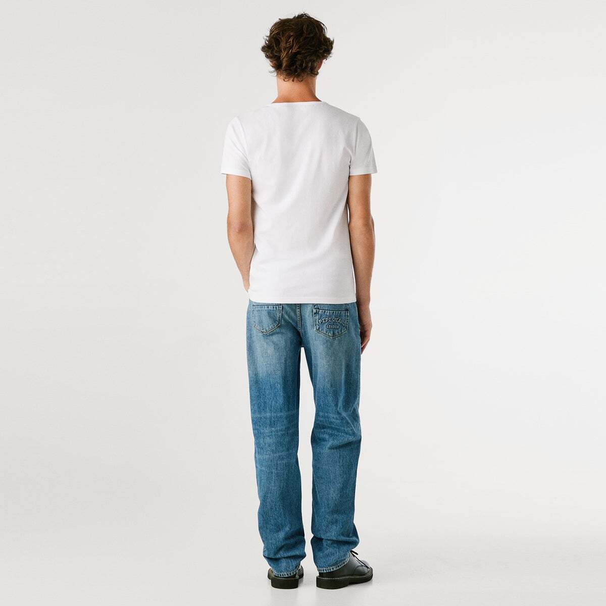 Lot De 2 T-Shirts En Coton Stretch blanc, PEPE JEANS