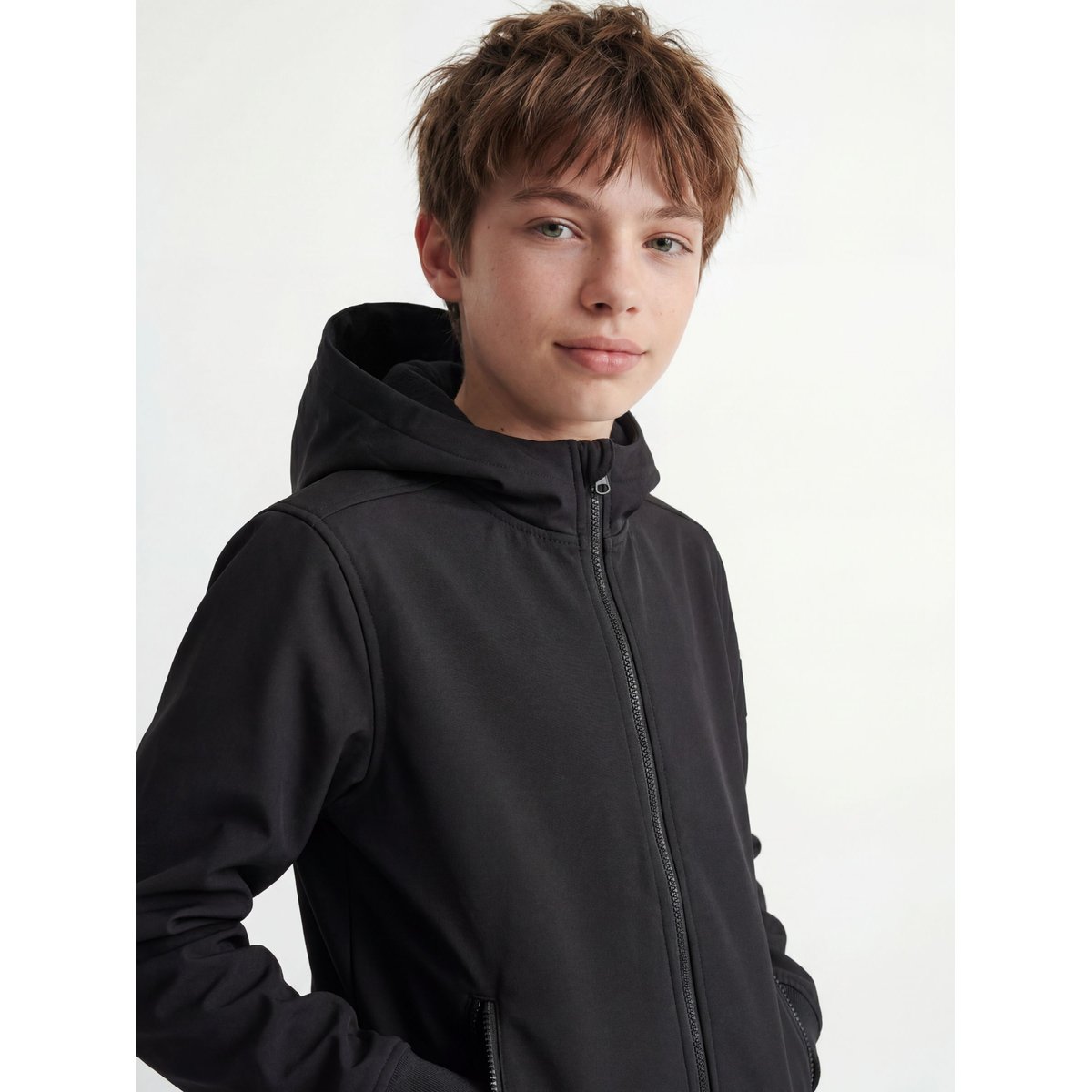 Manteau Softshell black, JACK & JONES JUNIOR
