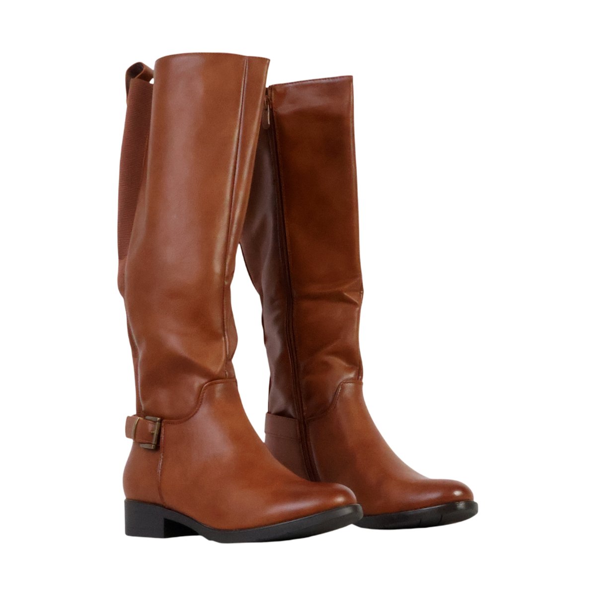 Bottes à Zip camel, ENZA NUCCI