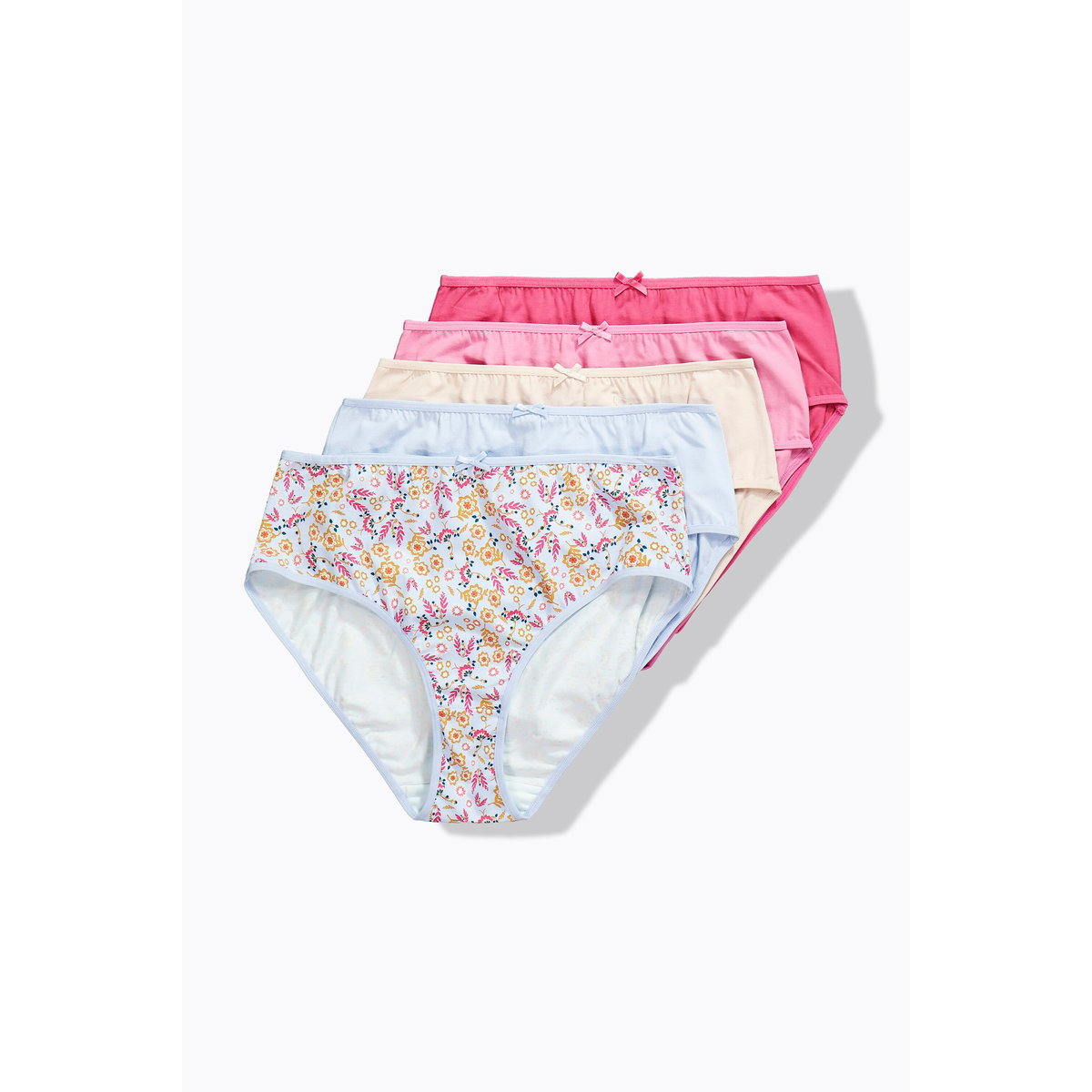 Lot de 5 culottes midi rose sombre, ULLA POPKEN