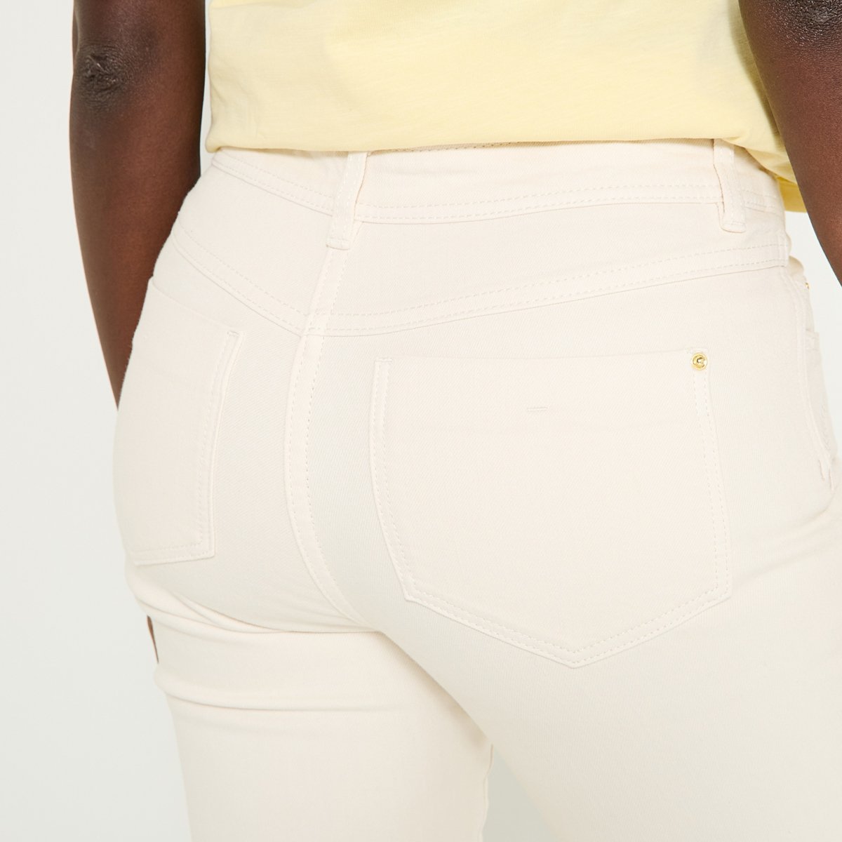 Jean bootcut BALI B01 blanc cassé ecru, GRAIN DE MALICE