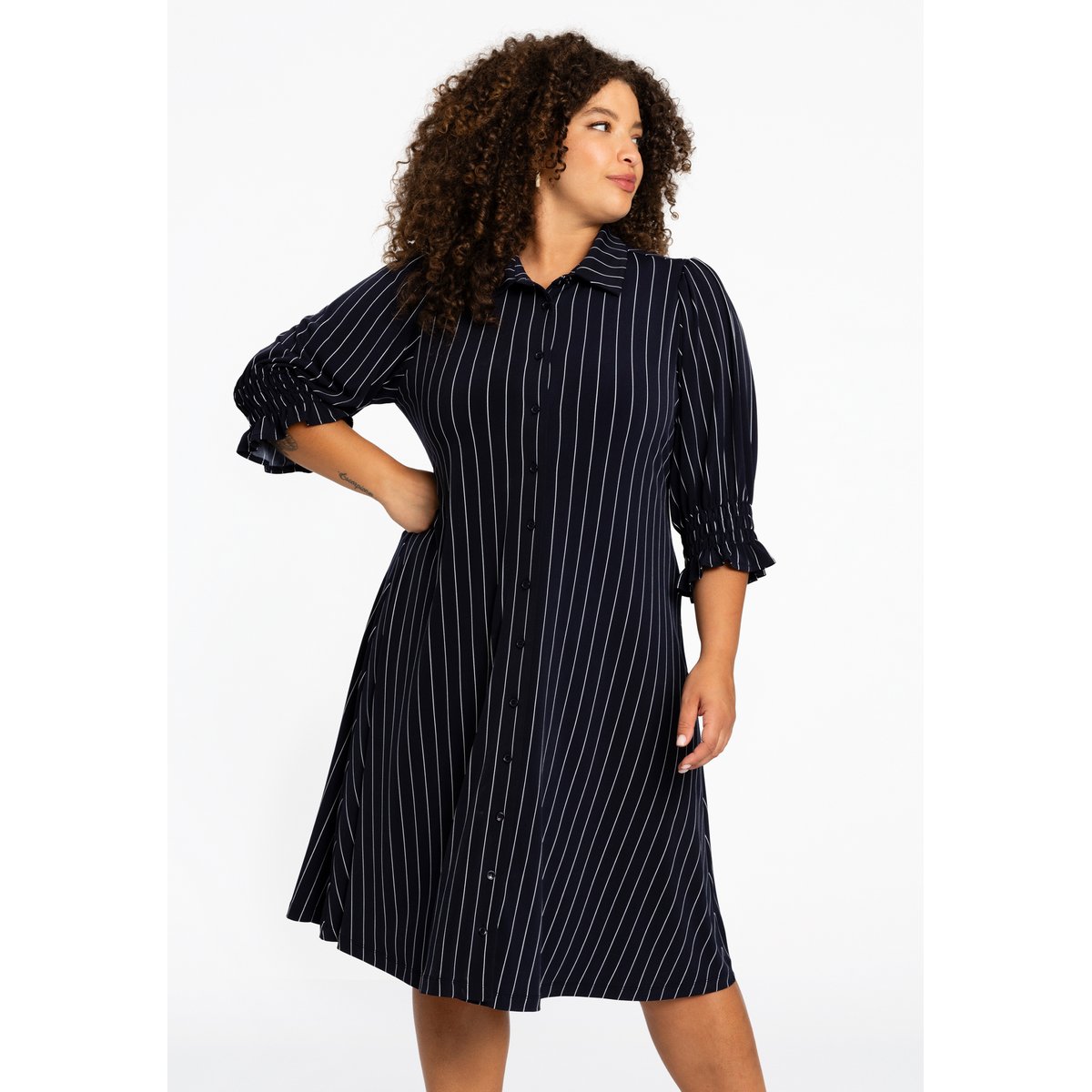 Robe imprimé / imprimée bleu, YOEK