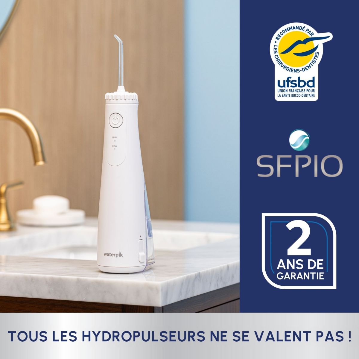Hydropulseur Sans Fil New Plus WF-26 couleur unique, WATERPIK