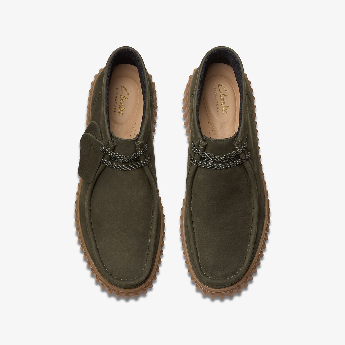 Sapatos de pele camurça, TORHILL MOSS verde escuro, CLARKS