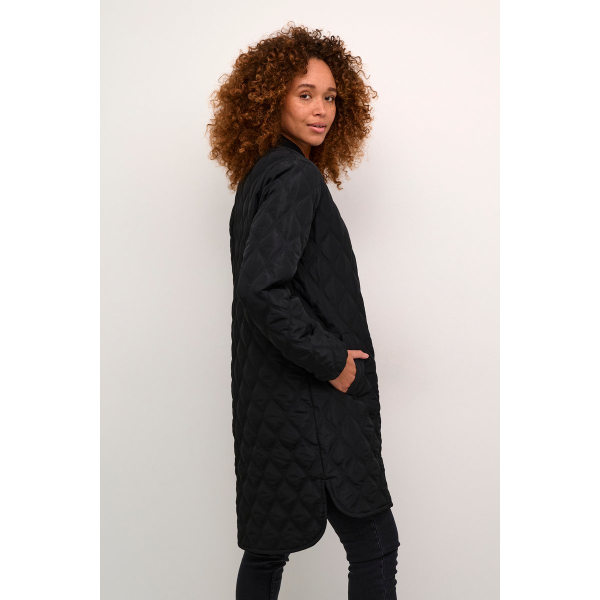 Manteau noir black deep, KAFFE