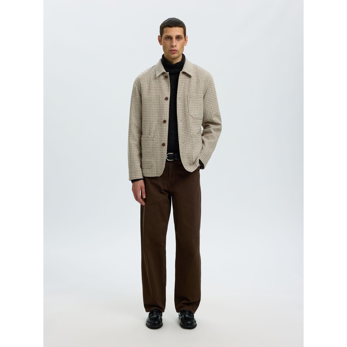Blazer gris - light grey melange, SELECTED