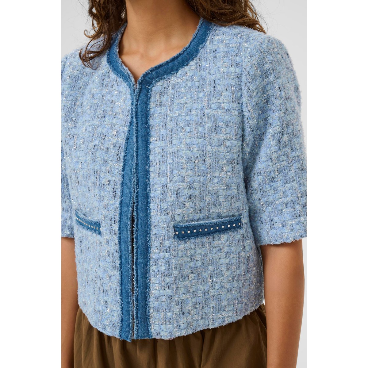 Veste bleu blue check, CULTURE