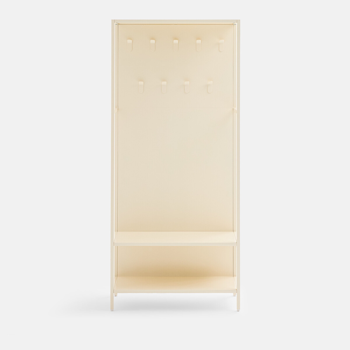 Vestiaire en métal acier avec patères, largeur 80 cm, MELORA galet, LA REDOUTE INTERIEURS