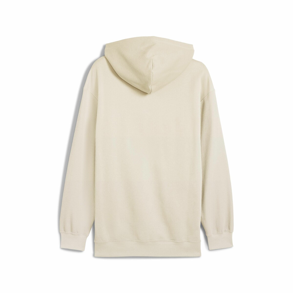 Sweat à capuche double matière crème, PUMA