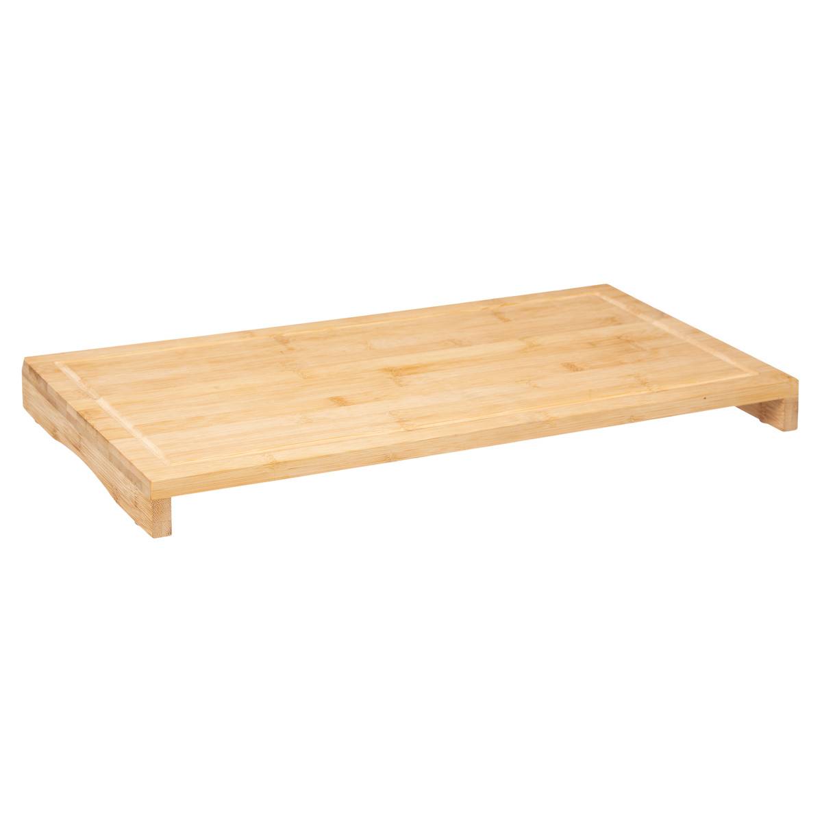 Cache plaque de cuisson et planche à découper en bambou beige, 5FIVE SIMPLY SMART