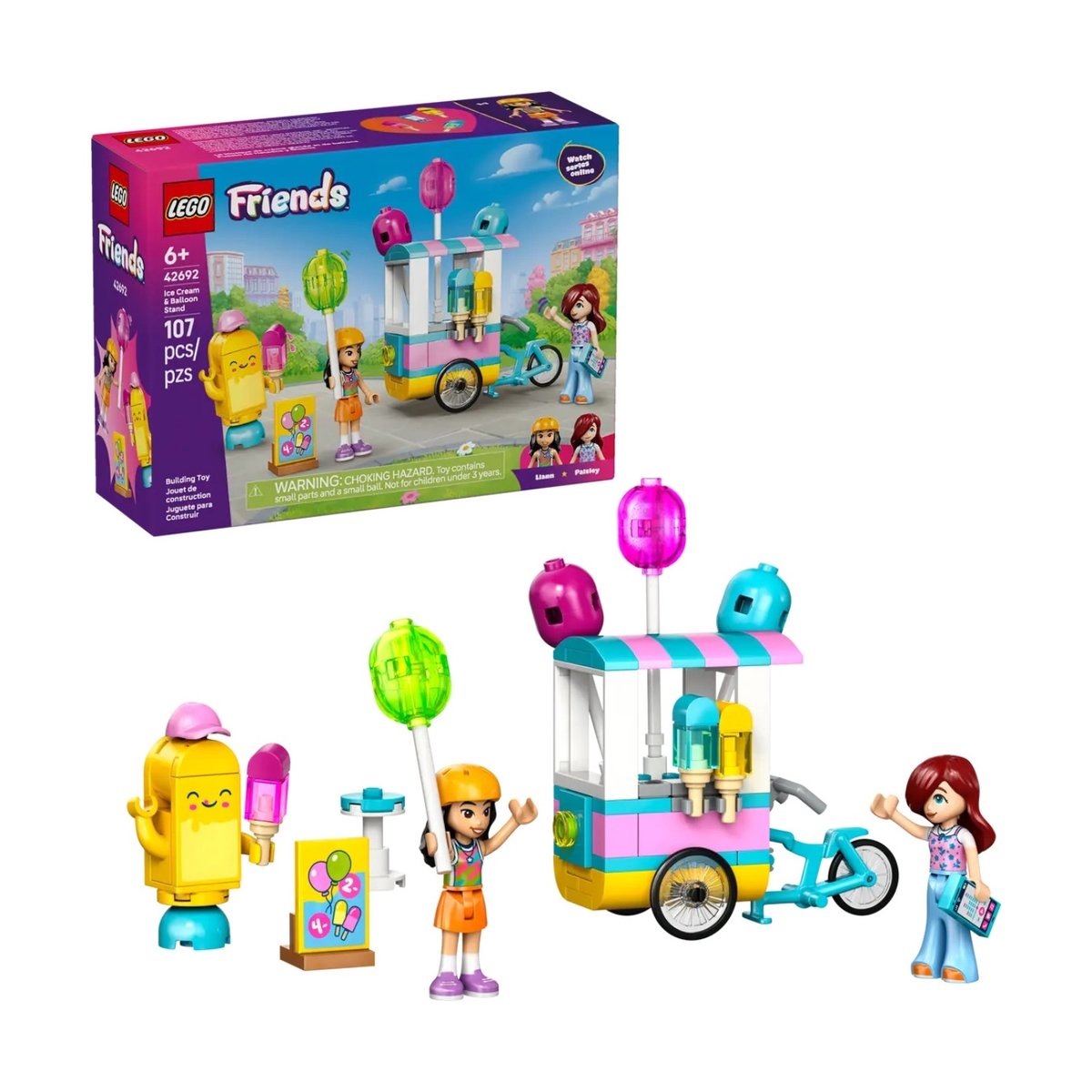 LEGO Friends - Le stand de glaces et de ballons - 42692 multicolore, LEGO