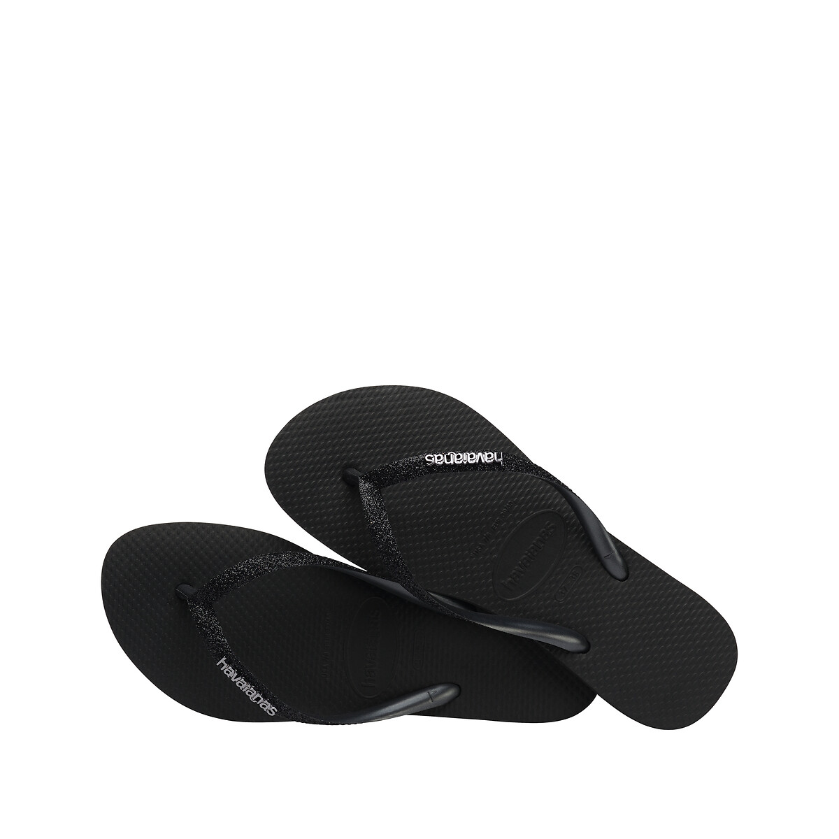 Tongs Slim Glitter II noir métallisé, HAVAIANAS