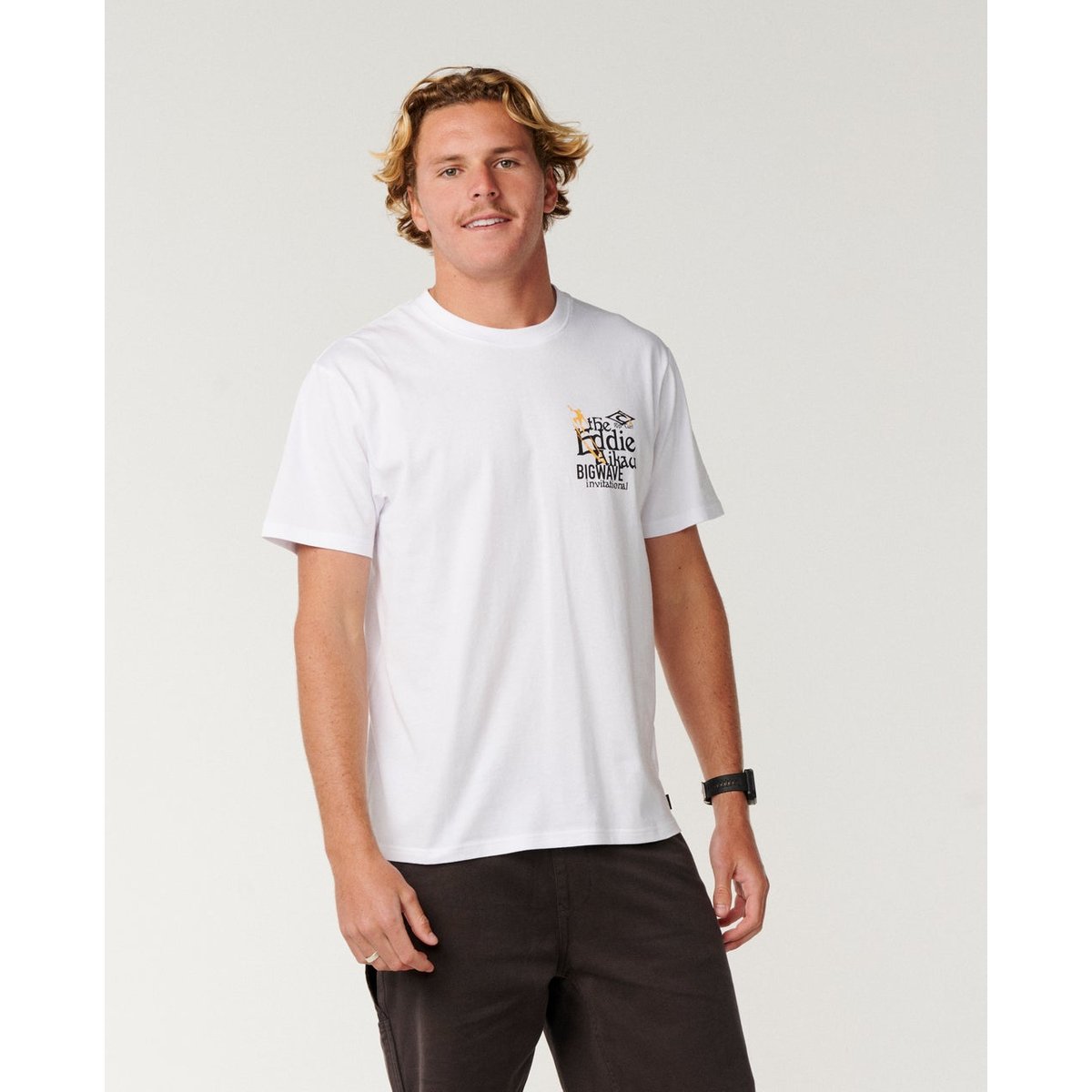 T-shirt coupe relax Eddie Would Go blanc, RIP CURL