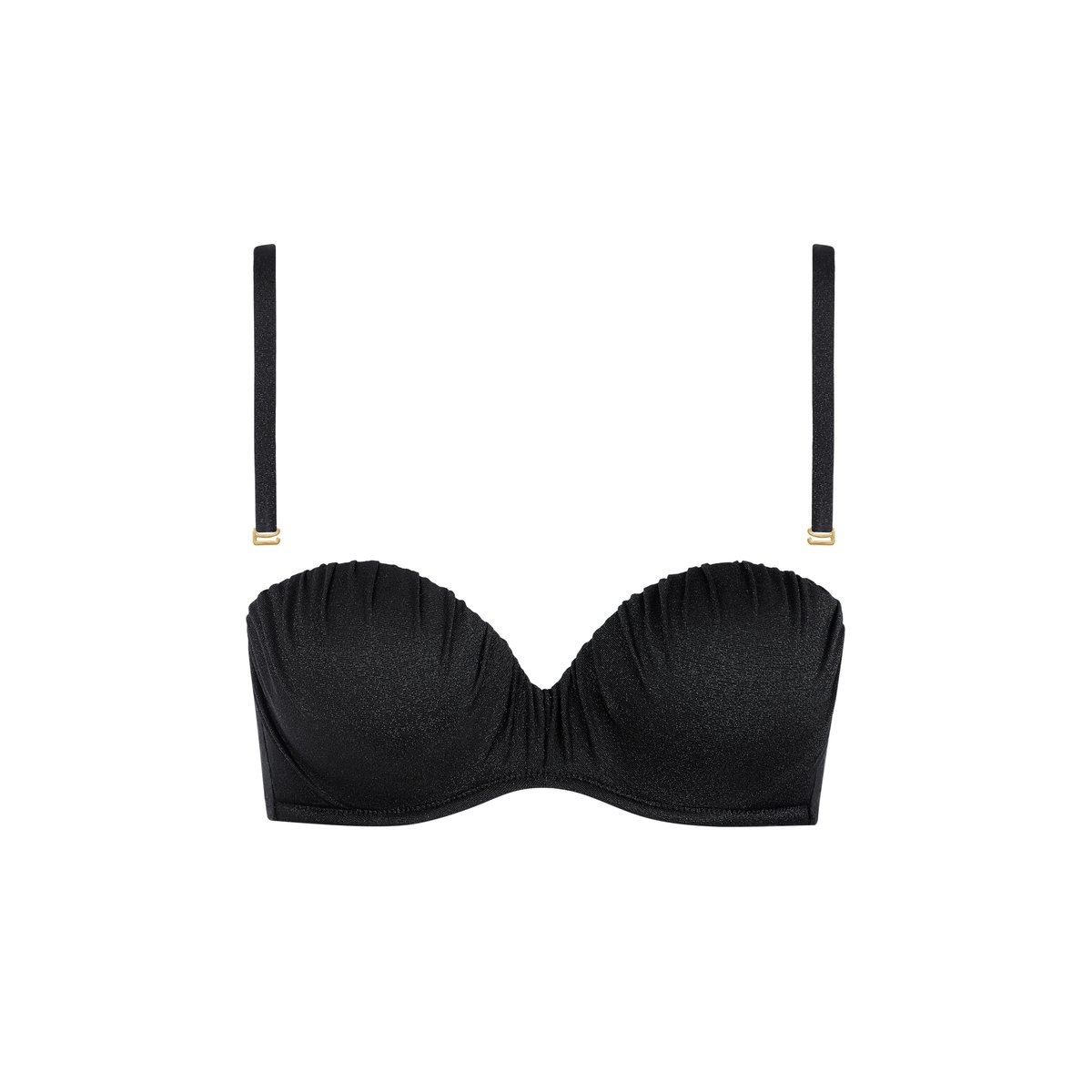 Haut maillot de bain bandeau balconnet préformé IMPERIA noir, LISCA