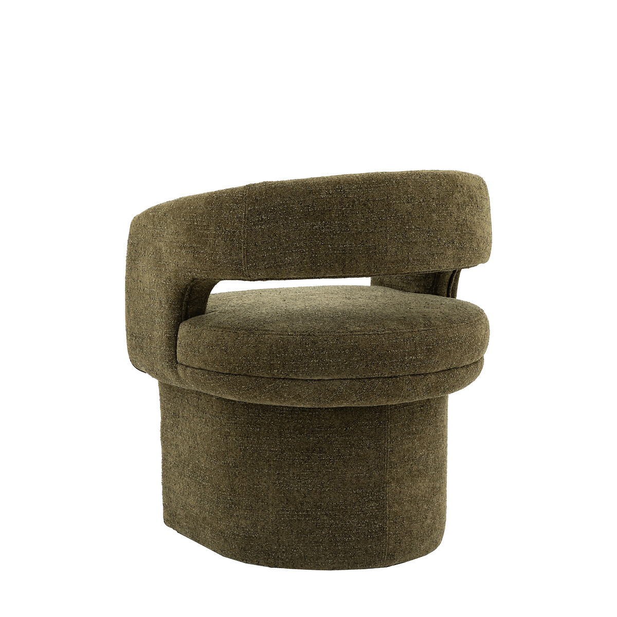 Valetta Sculptural Boucle Dining Chair green, SO'HOME