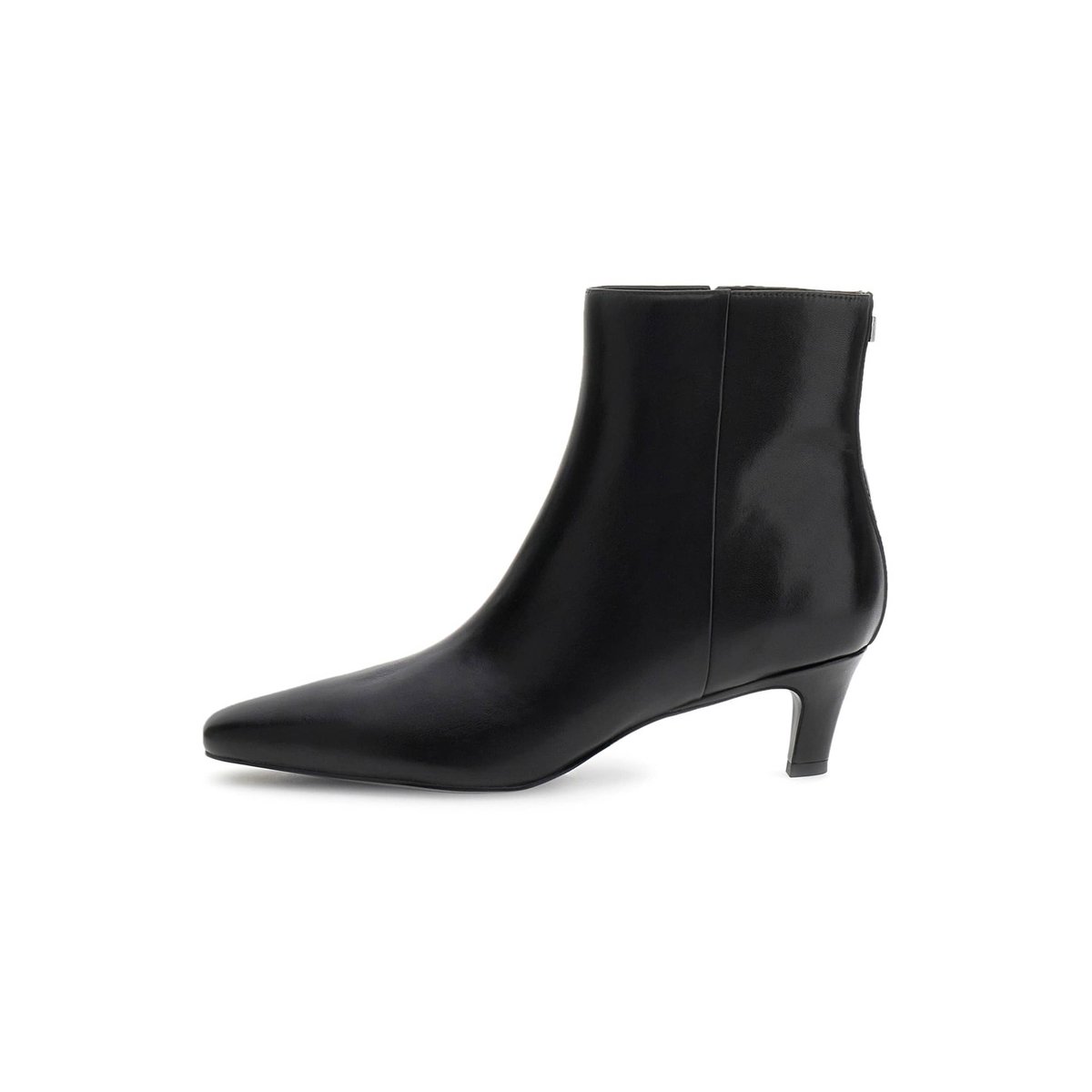 Bottines En Cuir Véritable Idreena noir, GUESS
