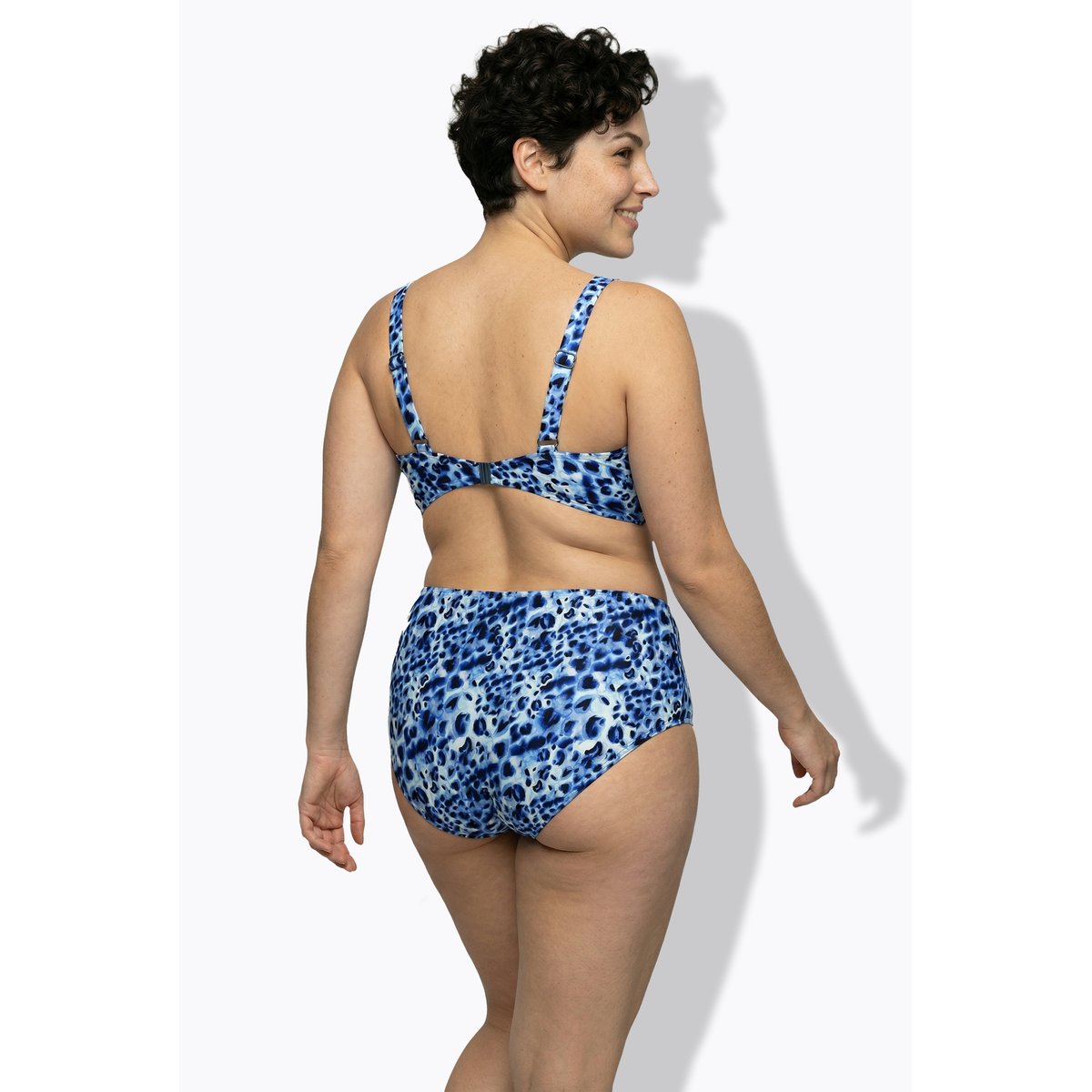 Bikini à bonnets souples bleu foncé, ULLA POPKEN