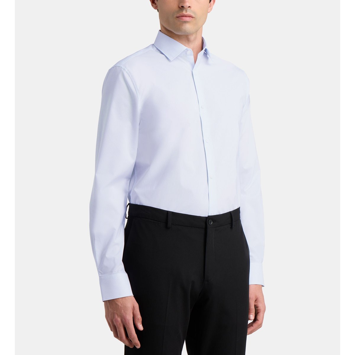 Chemise droite htakk à rayures bleu, GALERIES LAFAYETTE