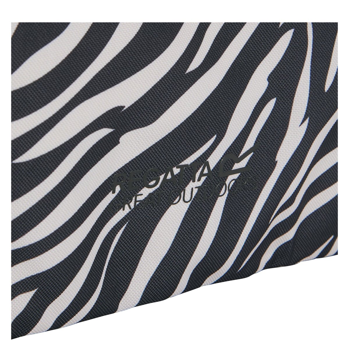Tote bag motif/style imprimé zèbre BOULDER noir, REGATTA