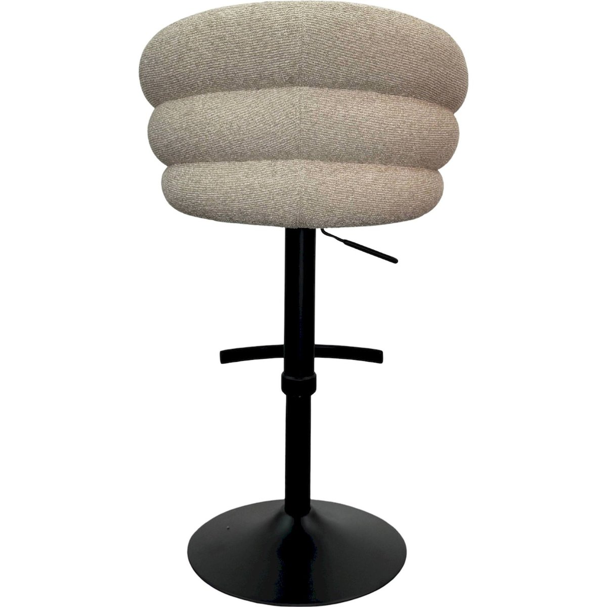 Tabouret de bar pivotant à hauteur réglable biscotti beige clair, RECOLLECTION