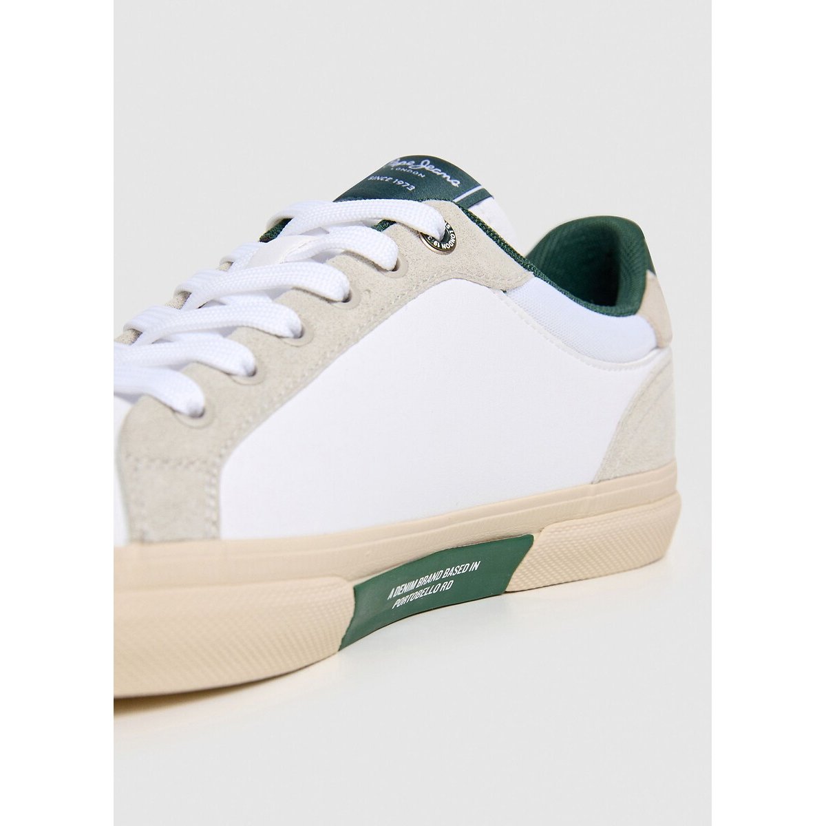 Zapatillas de poliuretano blanco, PEPE JEANS