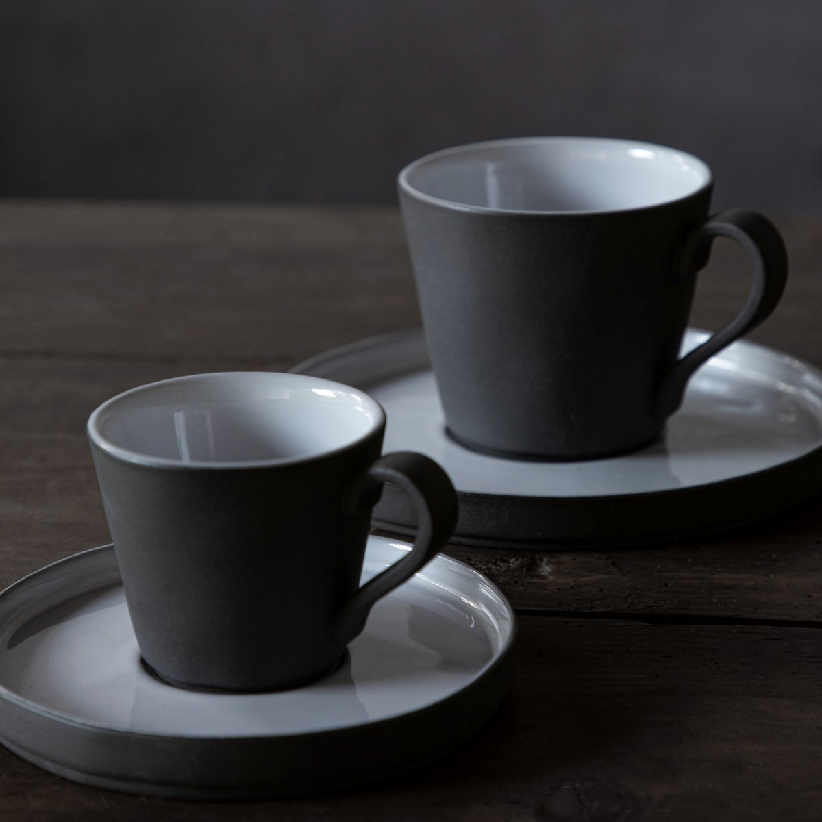 Tasse à thé et soucoupe 0.21 L LAGOA ECOGRES blanc, COSTA NOVA
