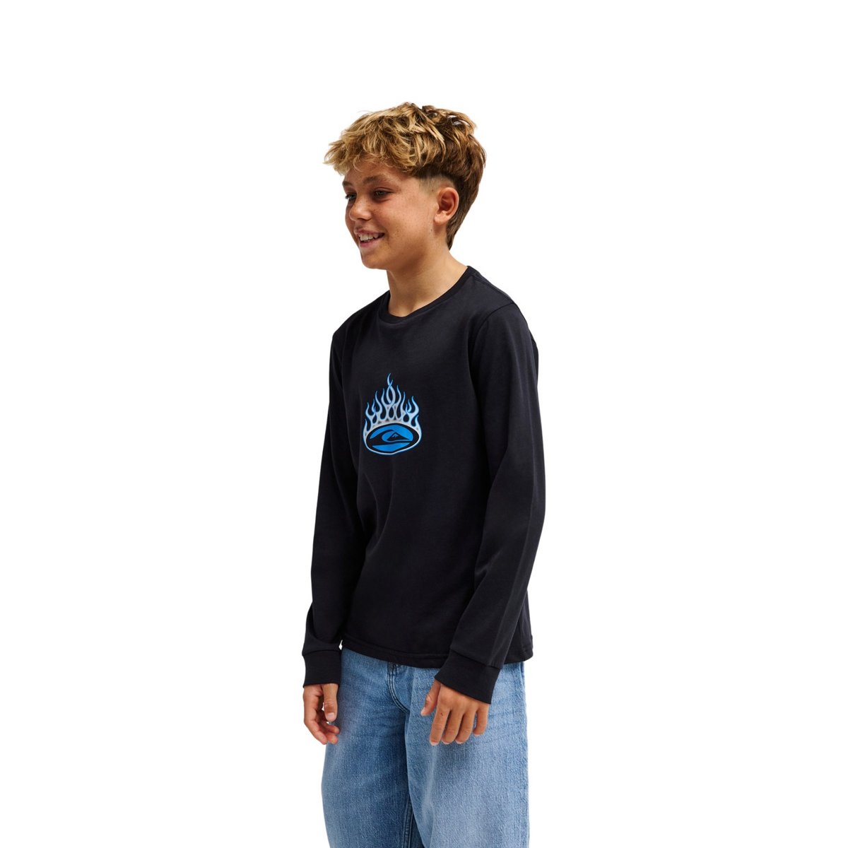 T-shirt manches longues FISHING noir black, QUIKSILVER