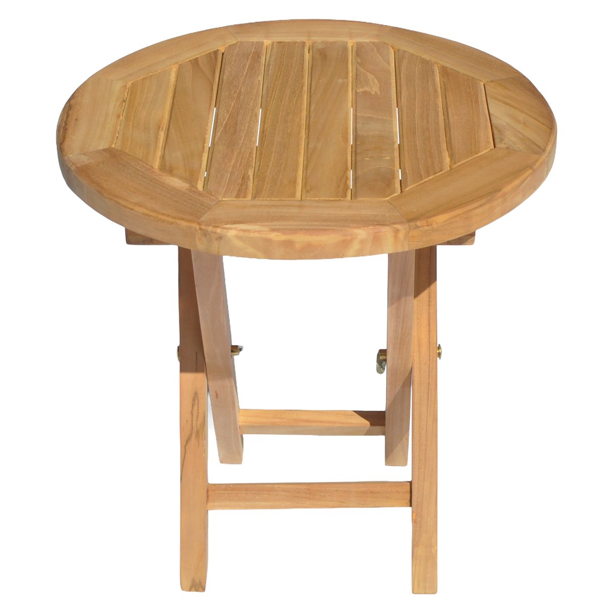 Table d'appoint en teck, ronde, LOMBOK naturel, HAPPY GARDEN