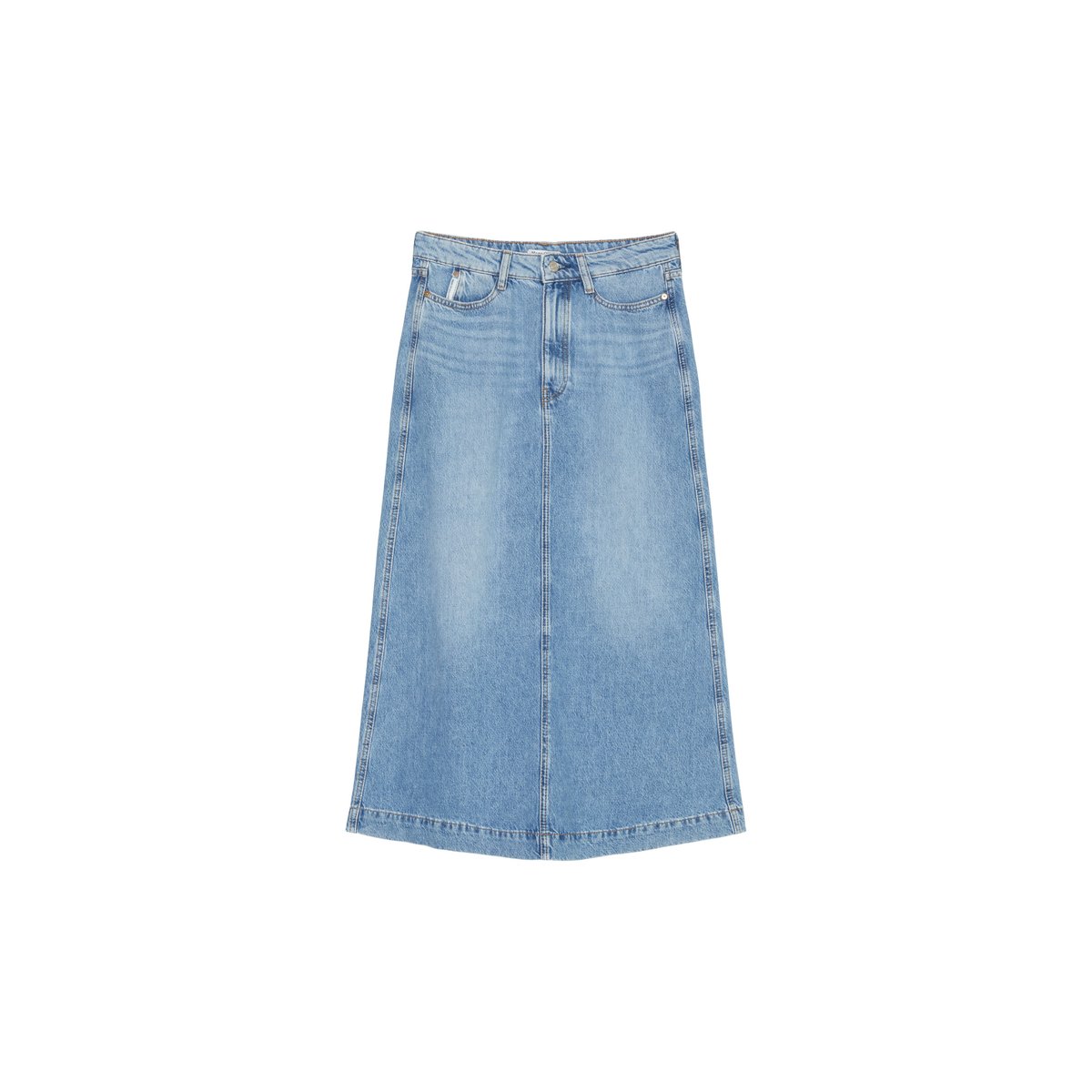 Maxi-jupe en jean large sans stretch bleu, MARC O’POLO DENIM