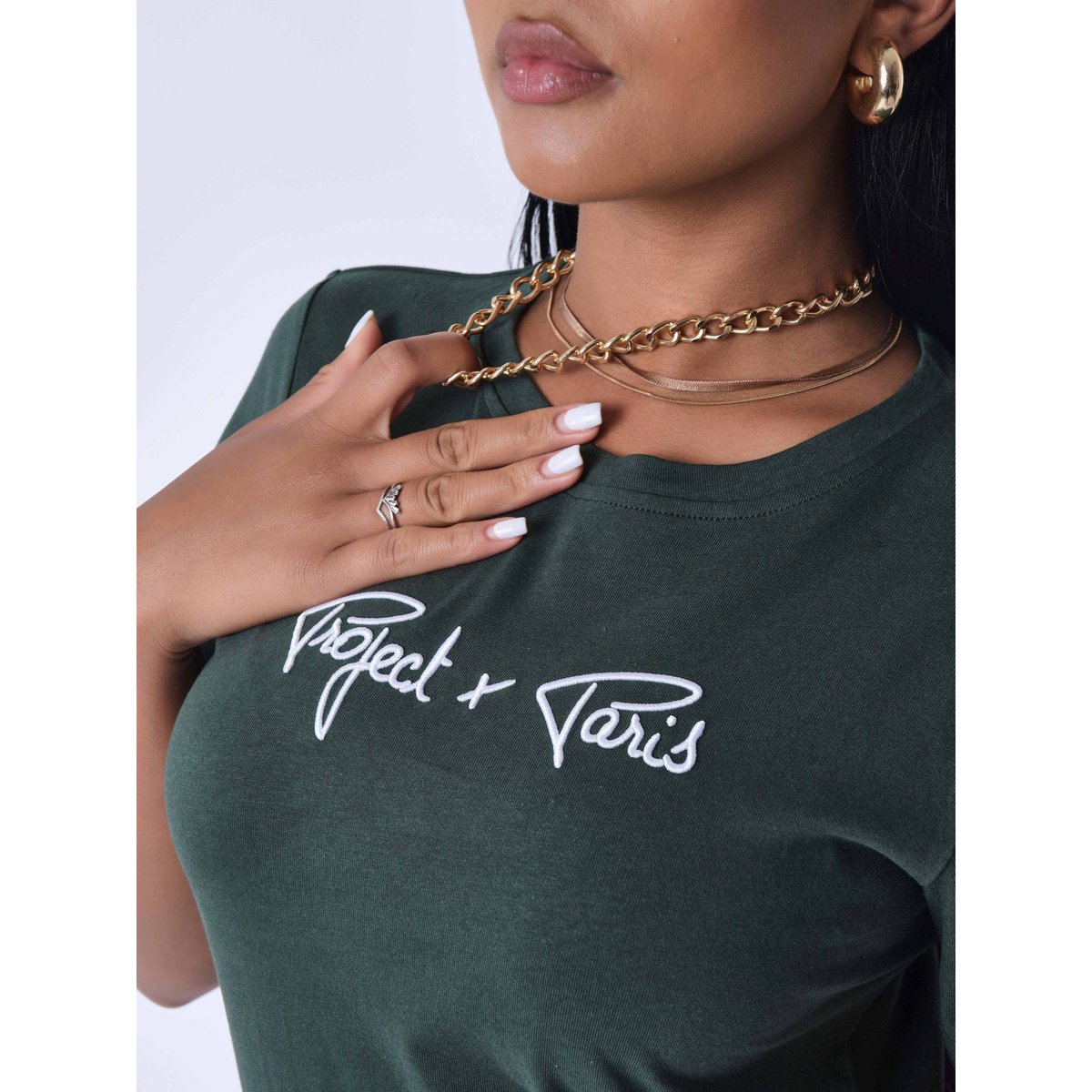 T-shirt femme Signature vert, PROJECT X