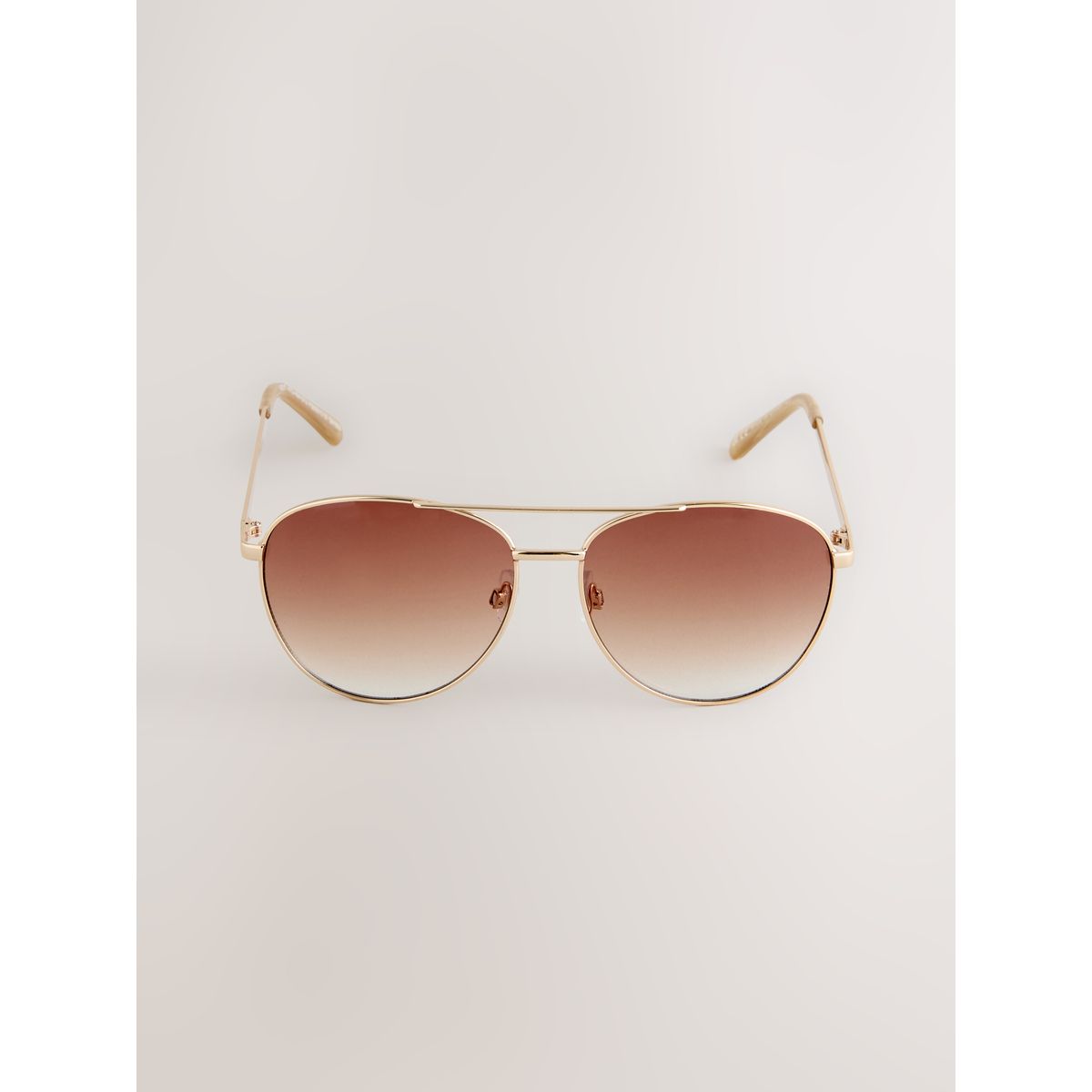 Lunettes de soleil aviateur or (métal), NEXT