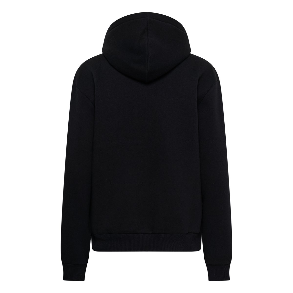Sweatshirt noir black w/white heart, KAFFE