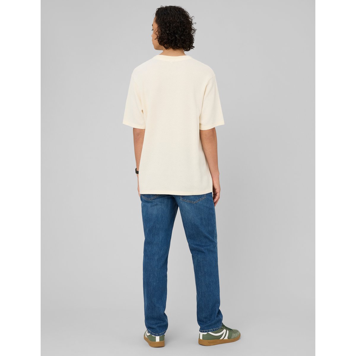 Jean straight 5 poches bleu moyen, BZB