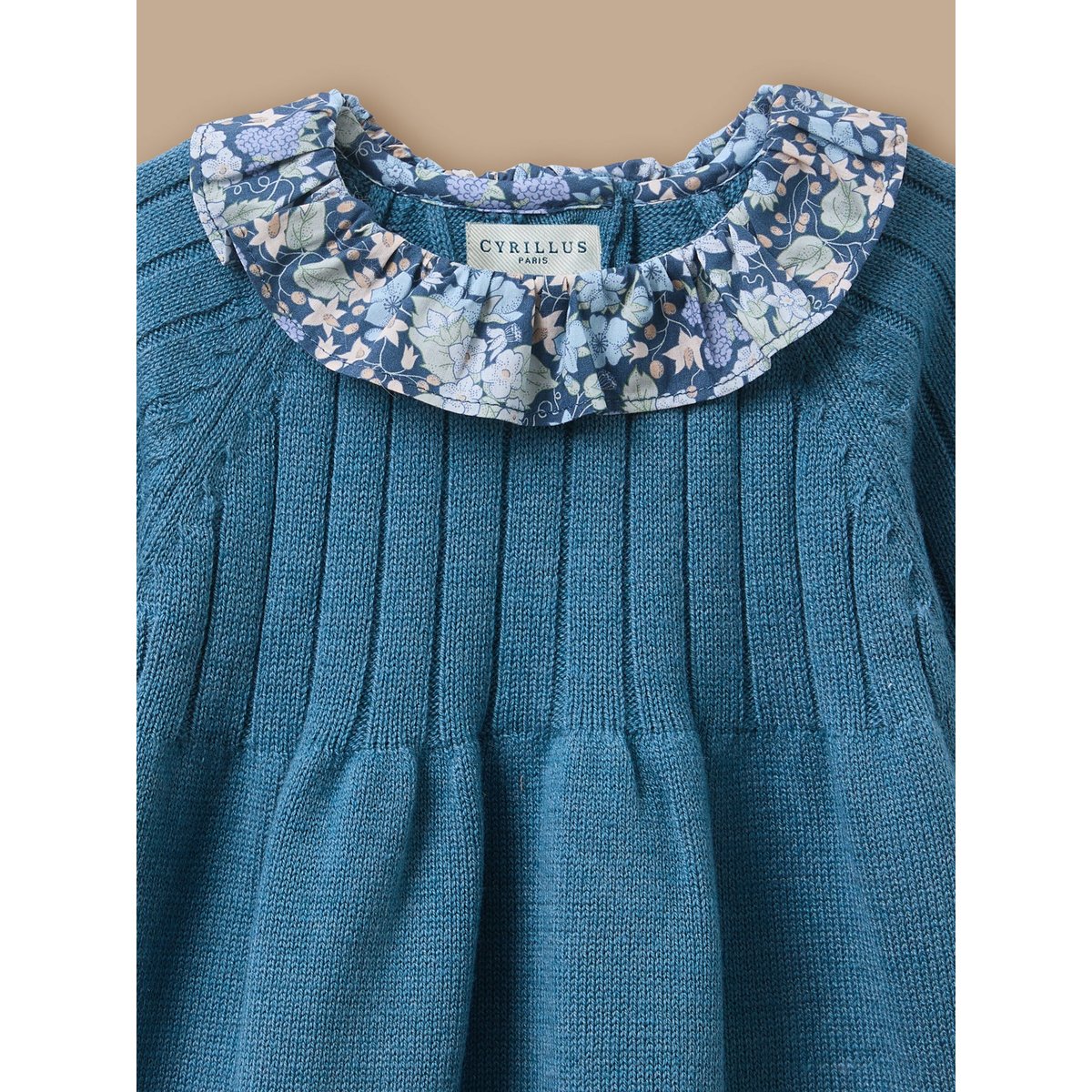 Robe tricot col Liberty liberty berry harvest, CYRILLUS