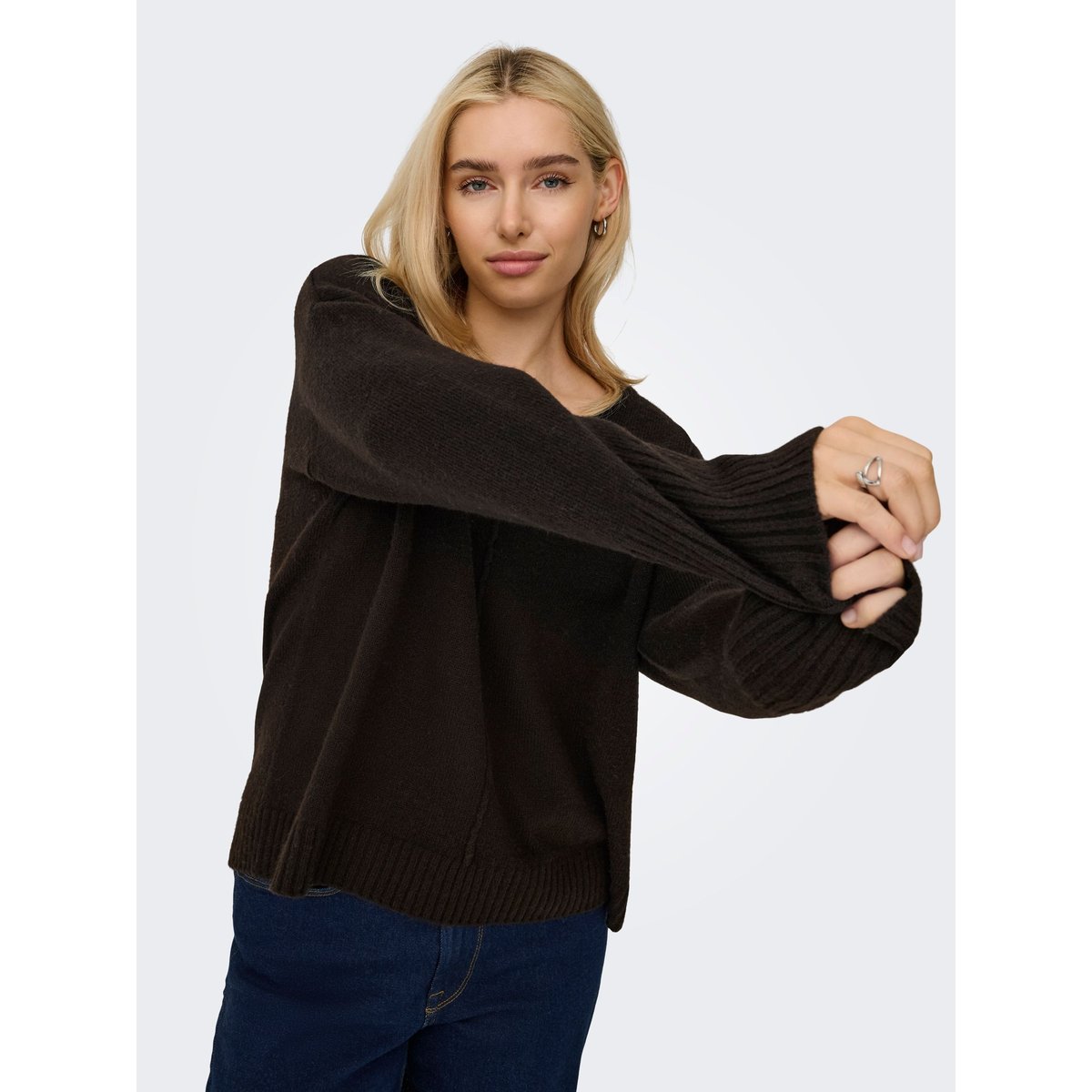 Pull En Maille marron - chocolate torte 1, ONLY