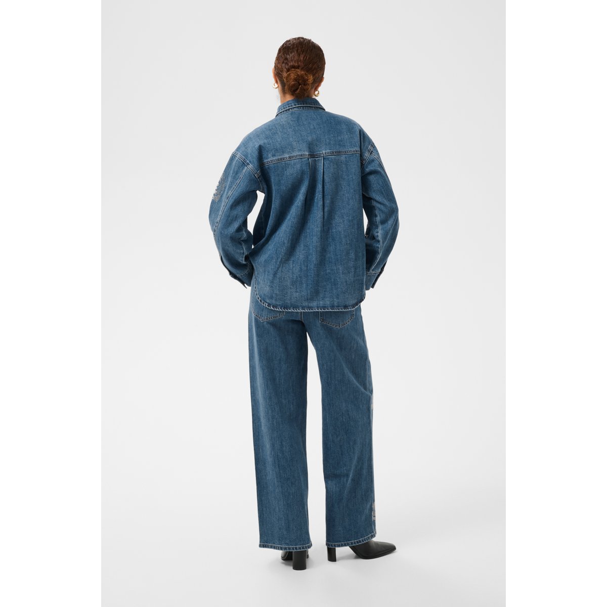 Chemise en jean bleu medium washed blue, KAFFE