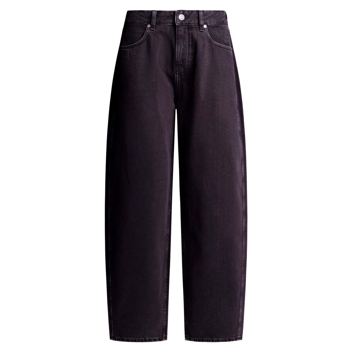 Jean Coupe Large Effet Ballon rouge bourgogne, PEPE JEANS