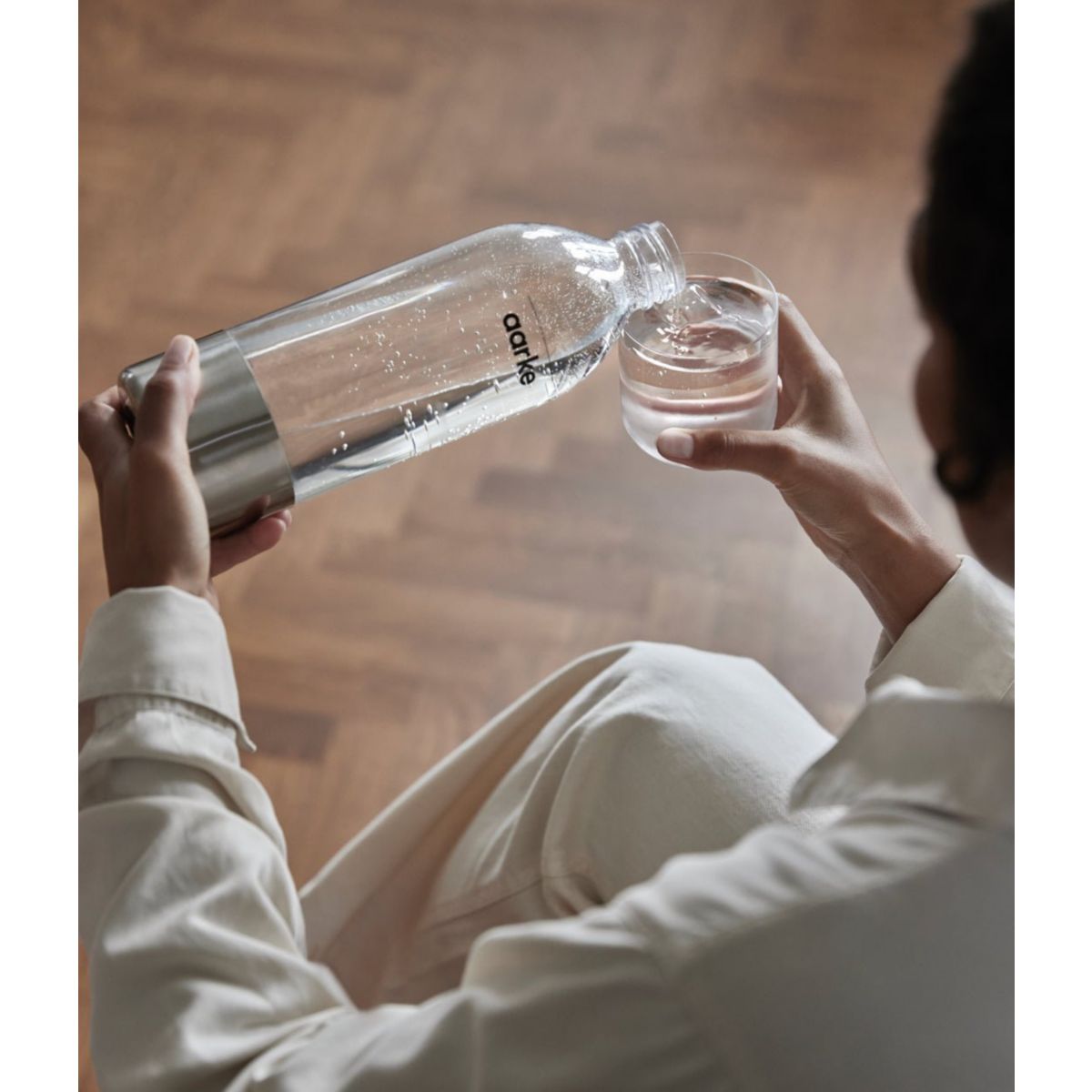 Bouteille PET 1 L couleur unique, AARKE