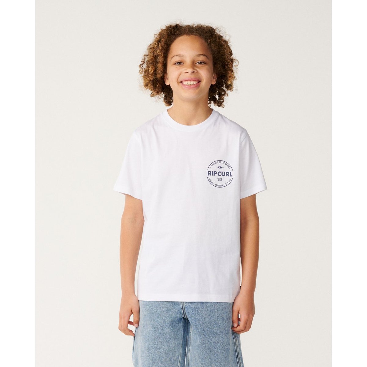 T-shirt enfant STAPLE blanc, RIP CURL