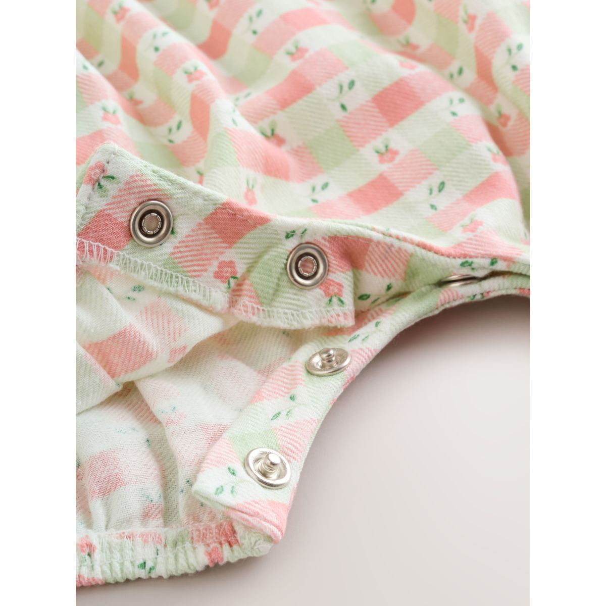 Ensemble body et salopette bébé, 2 pièces rose à carreaux, NEXT