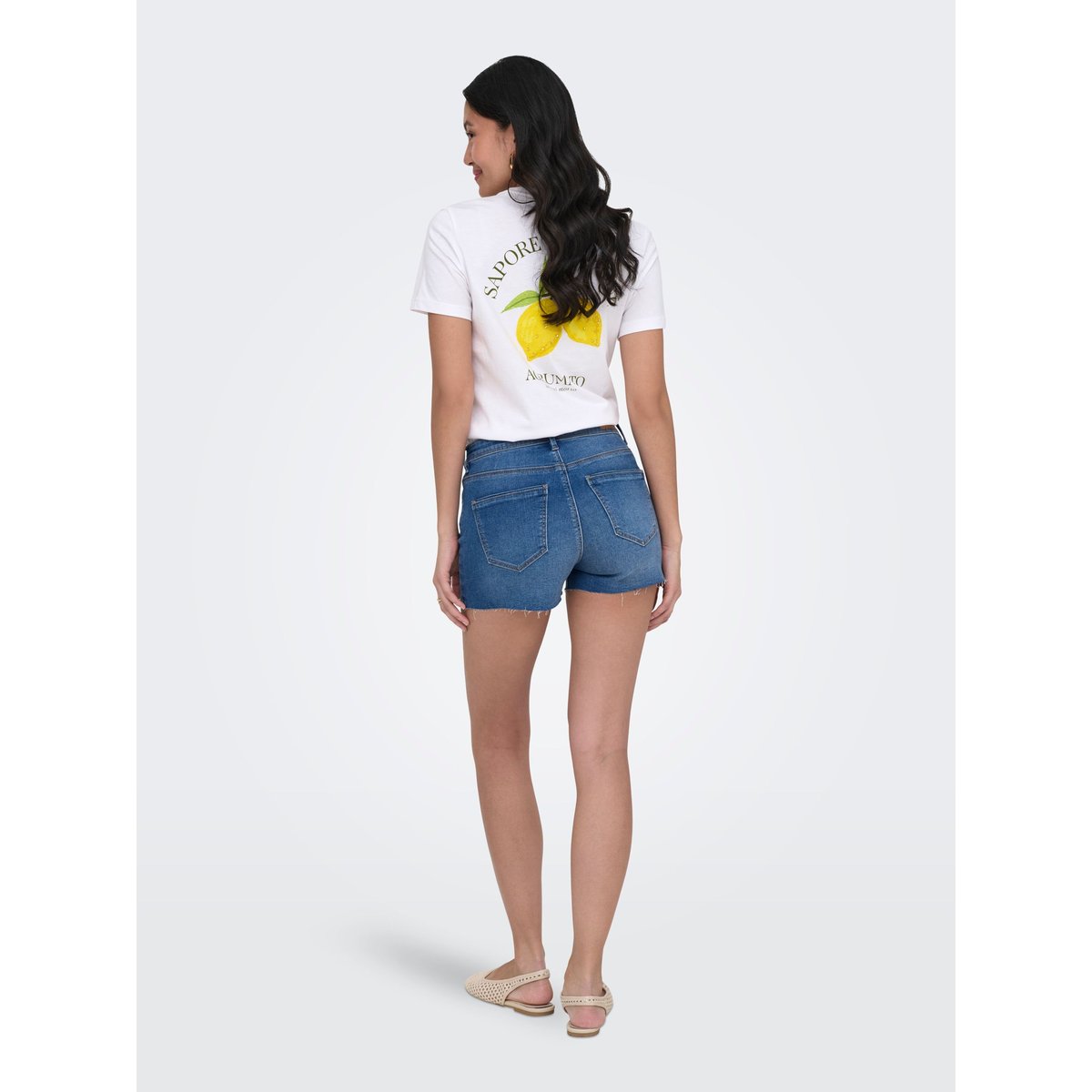 Short En Denim medium blue denim 1, ONLY