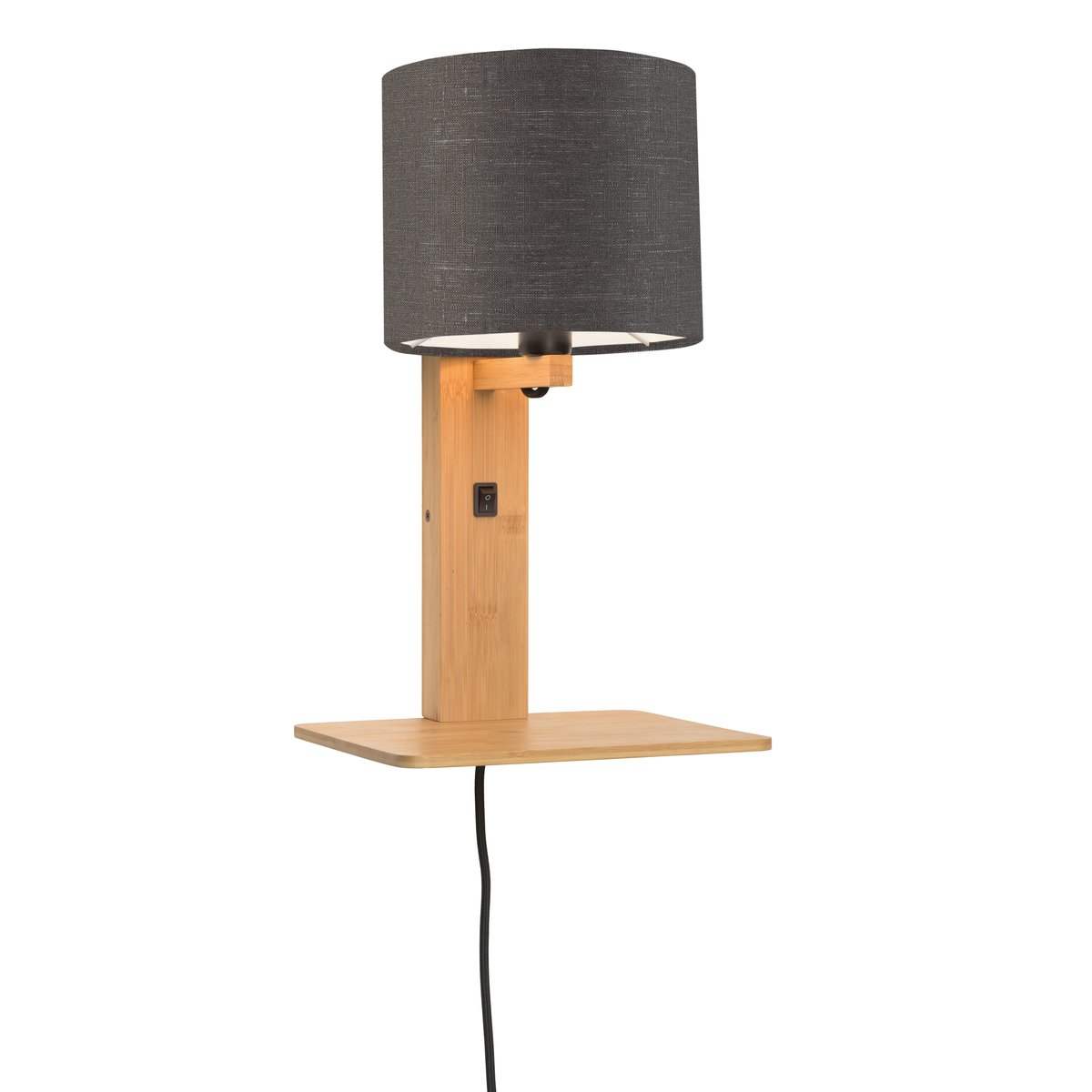 Lampe Murale Bambou ANDES gris foncé, GOOD & MOJO