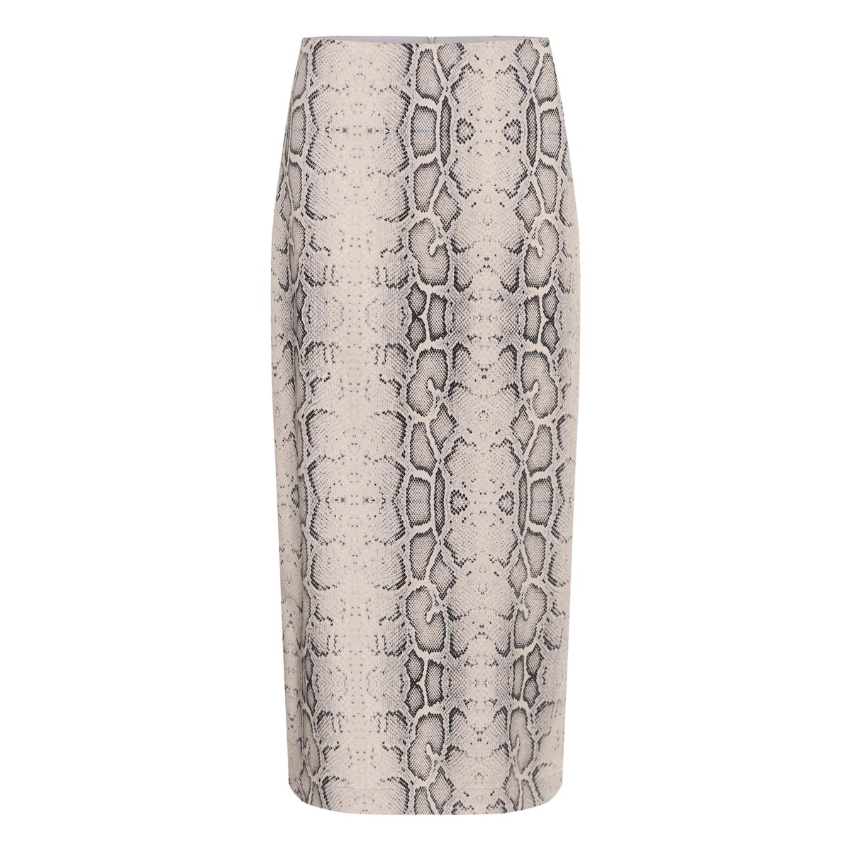 Skirt gris animalier grey snake print, SOAKED IN LUXURY