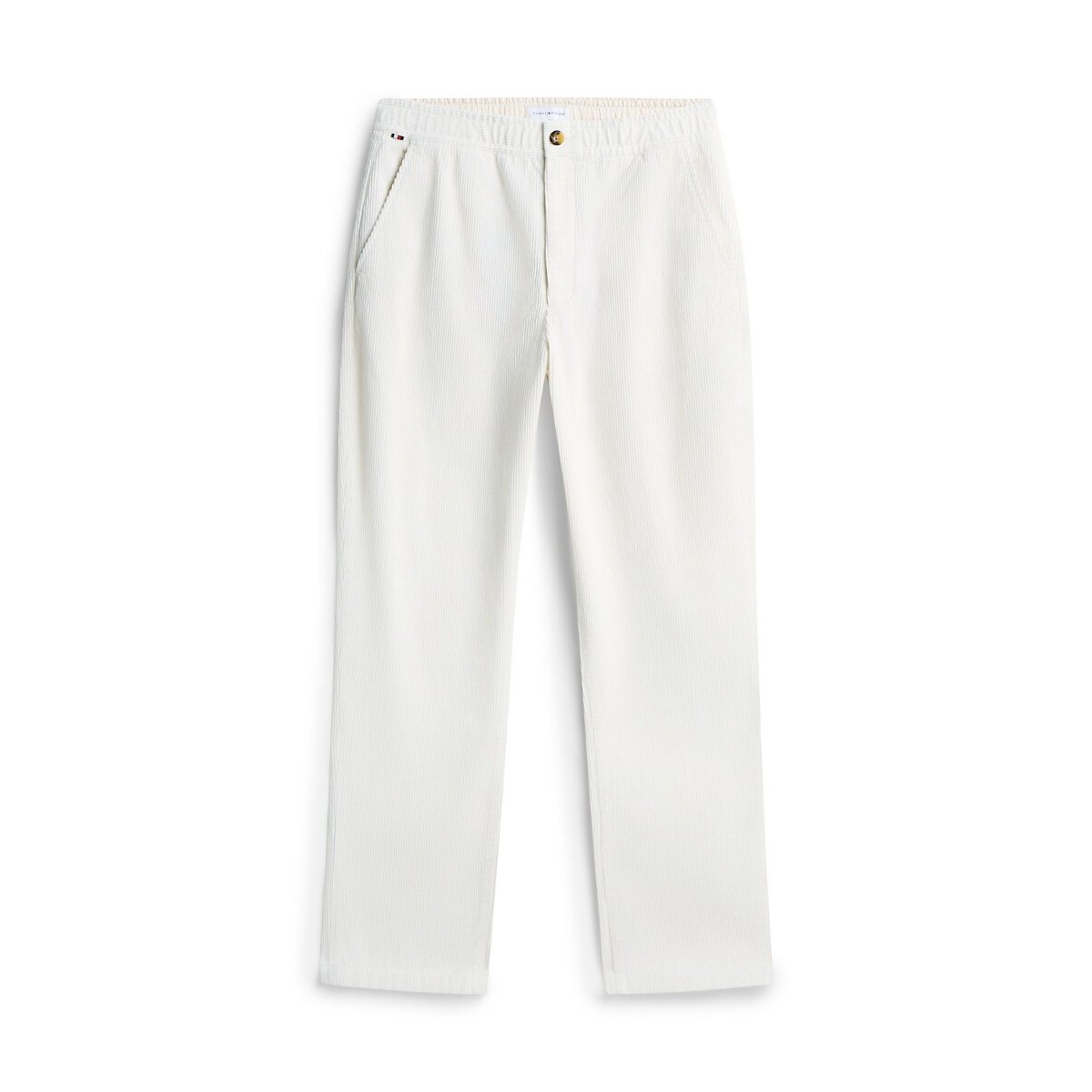 Pantalon chino, en velours côtelé ivoire, TOMMY HILFIGER
